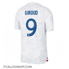 Francia Olivier Giroud #9 Seconda Maglia Mondiali 2022 Manica Corta